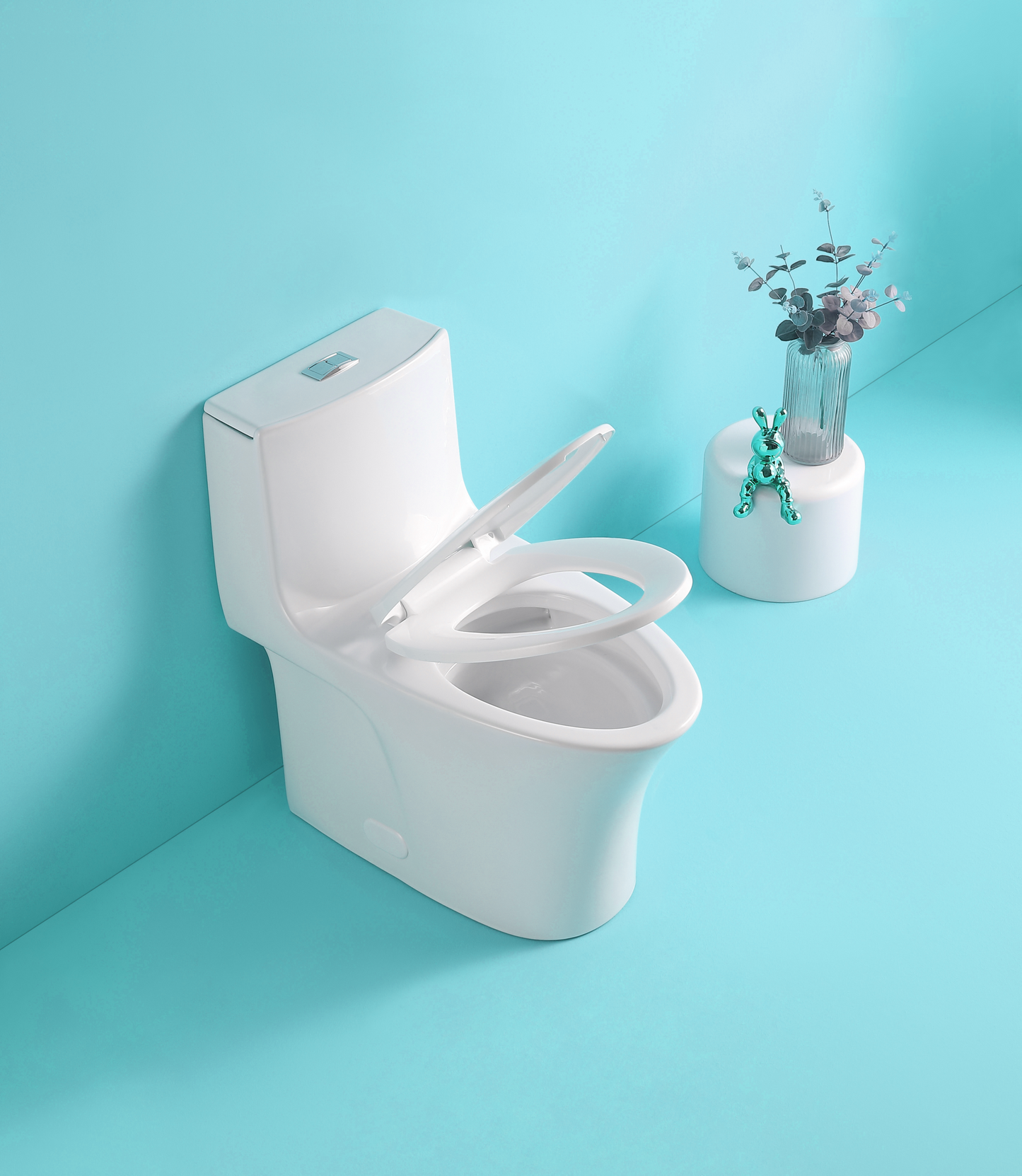 Water-Saving 1.1/1.6 GPF Dual-Flush One-Piece Toilet – Elongated Comfort Height with Soft-Close Seat