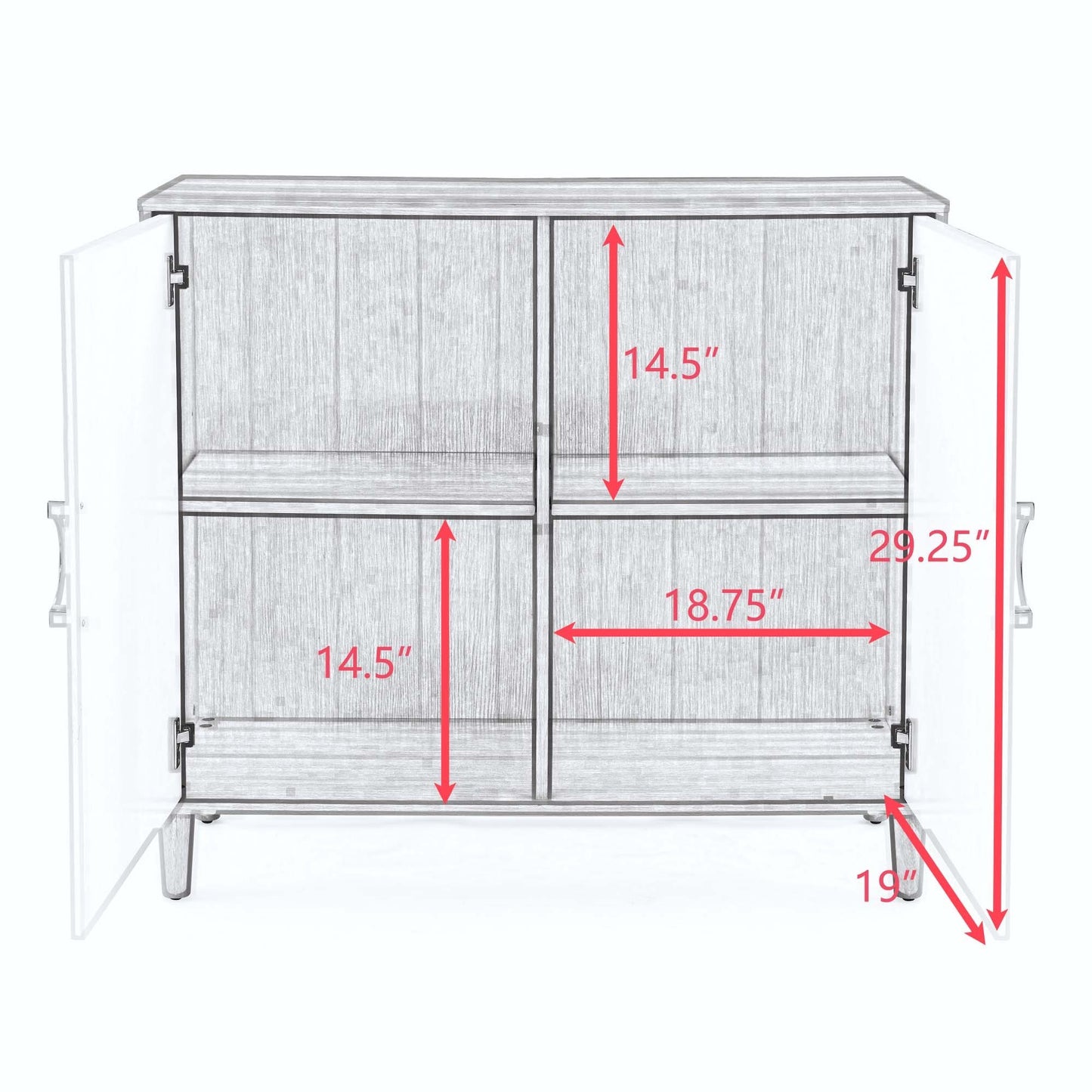 Armoire de rangement la plus confortable avec portes et étagères, armoire moderne en MDF avec étagères réglables, buffet autoportant pour cuisine, salle à manger, salon, couloir.