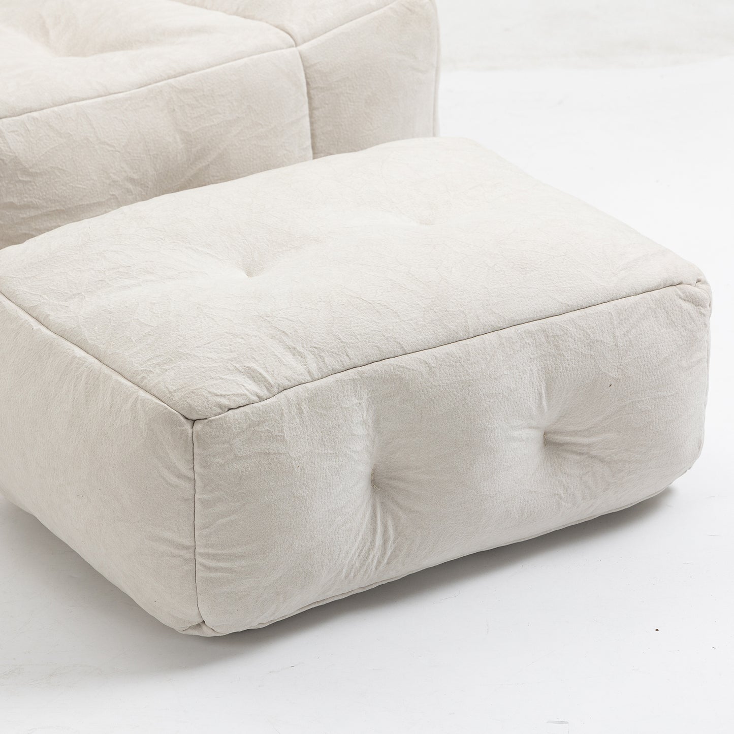 Fauteuil poire moelleux, pouf confortable pour adultes et enfants, fauteuil poire super doux avec mousse à mémoire de forme et pouf, fauteuil poire intérieur moderne pour salon, chambre à coucher, appartement