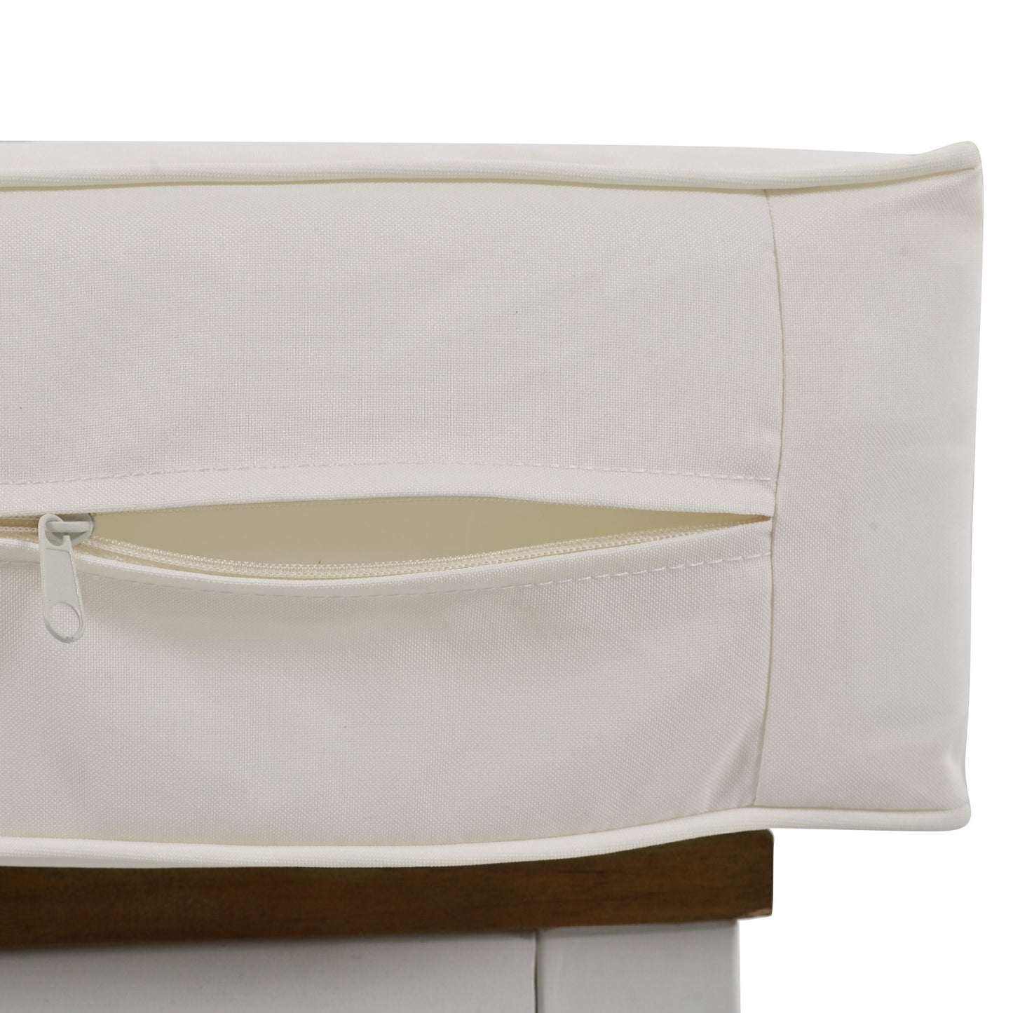 Lit de repos extérieur en osier et rotin, ensemble de meubles de canapé rond avec auvent rétractable, 4 oreillers pour pelouse, jardin, arrière-cour, porche, piscine, beige