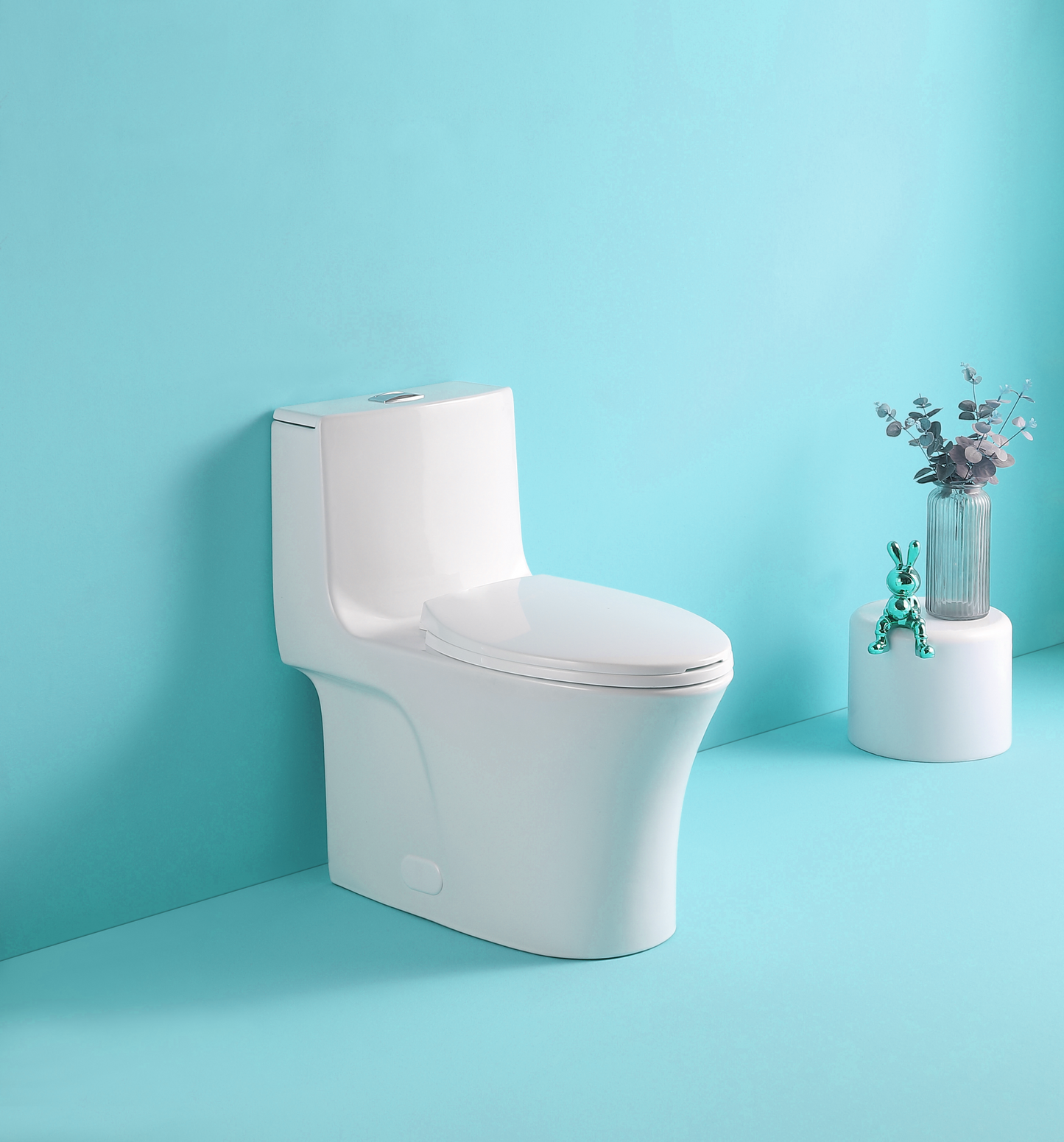 Water-Saving 1.1/1.6 GPF Dual-Flush One-Piece Toilet – Elongated Comfort Height with Soft-Close Seat