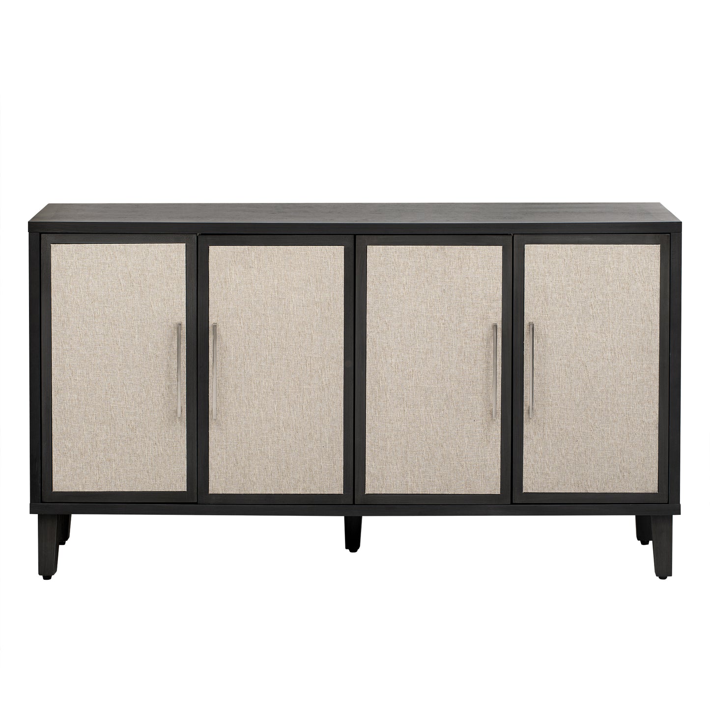 U_Style Light Luxury Style Cabinet with Four Linen Cabinet Doors,Suitable for Living Room,Study Room,Entrance