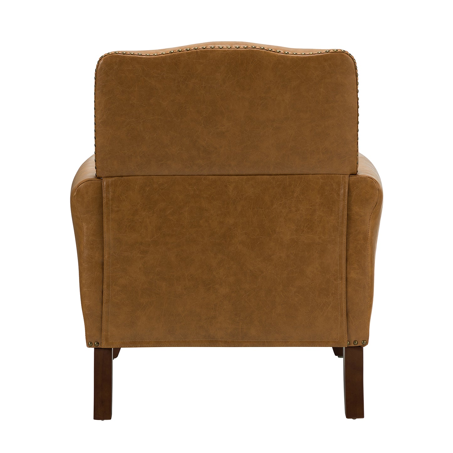 Jonathas Vegan Leather Armchair-CAMEL