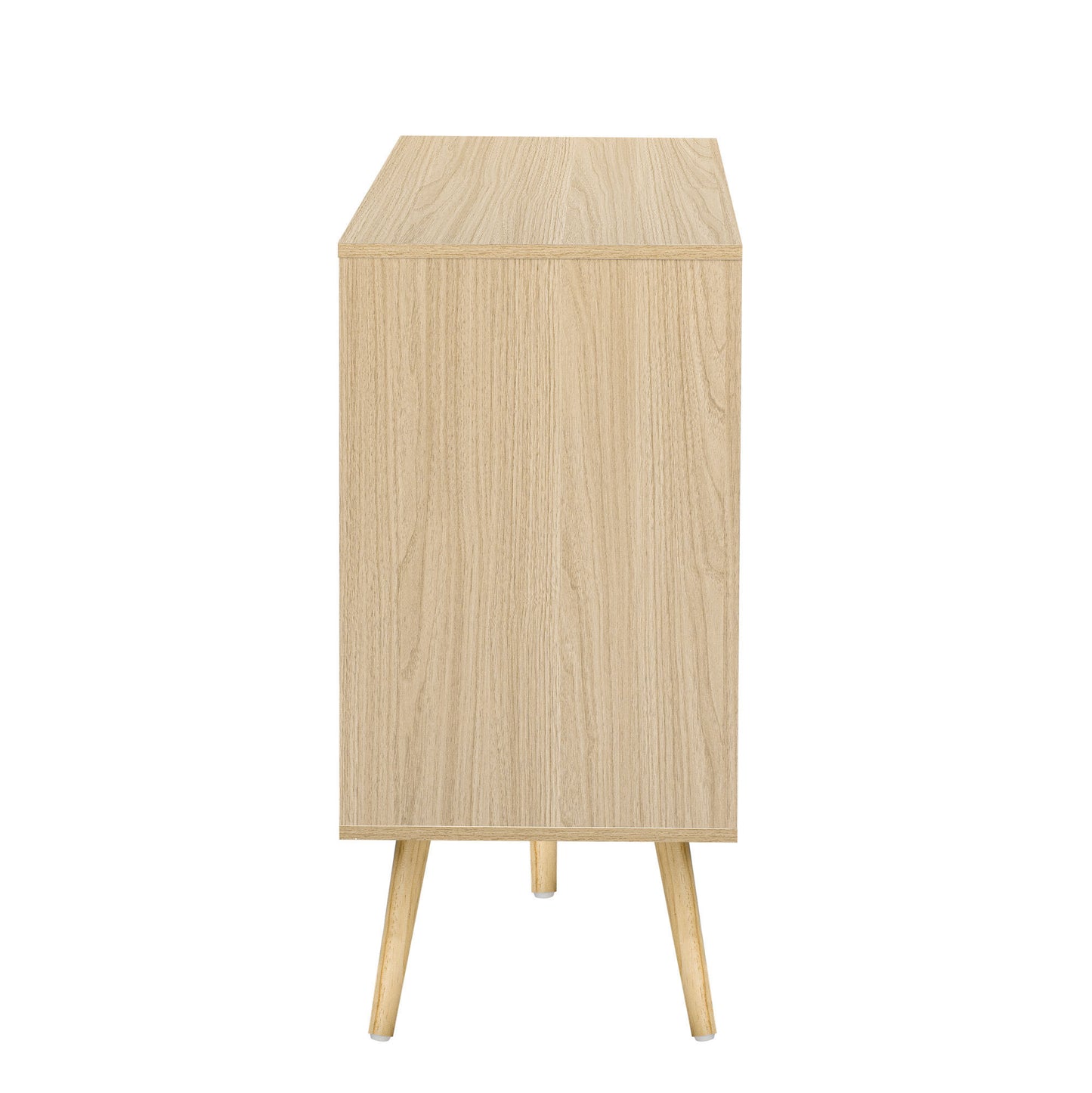 U_Style Modern Cabinet with 2 Doors and 3 Drawers, Suitable for Living Rooms, Studies, and Entrances.