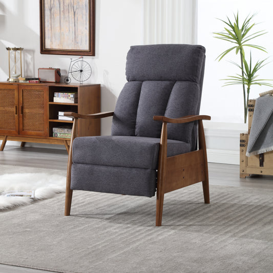 COOLMORE Wood Frame Armchair,  Modern Accent Chair Lounge Chair for Living Room