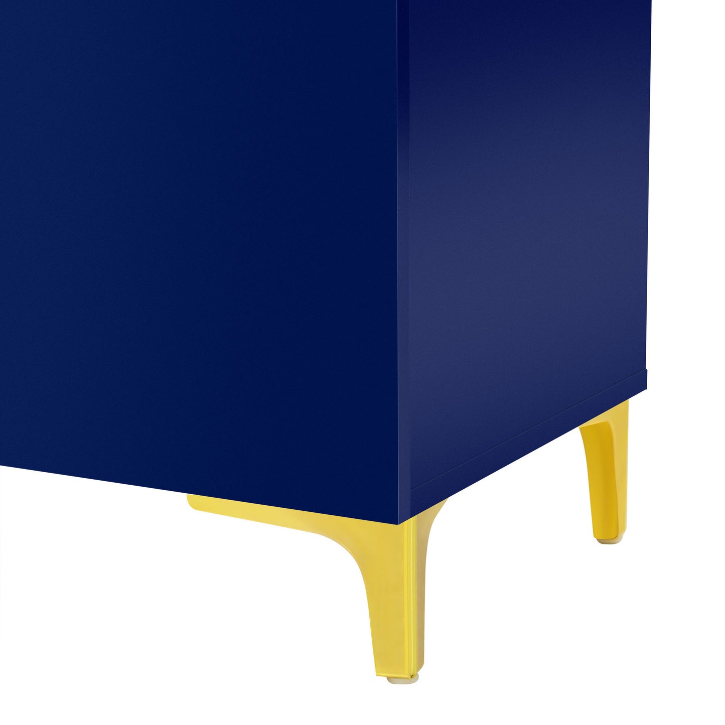 Chic Light Luxury Storage Cabinet with Glossy Finish - Versatile for Living Room and Study