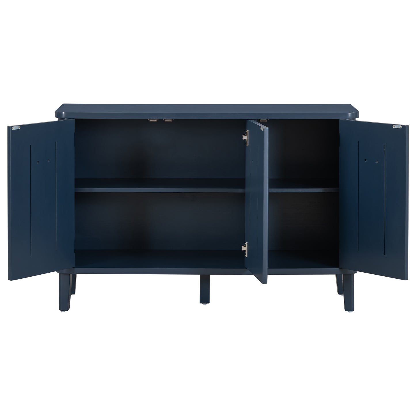 Stylish Fraxinus Mandschuric Cabinet with Adjustable Solid Wood Doors - Ideal for Study & Entrances