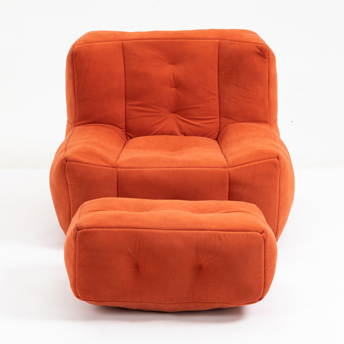 Fauteuil poire moelleux, pouf confortable pour adultes et enfants, fauteuil poire super doux avec mousse à mémoire de forme et pouf, fauteuil poire intérieur moderne pour salon, chambre à coucher, appartement