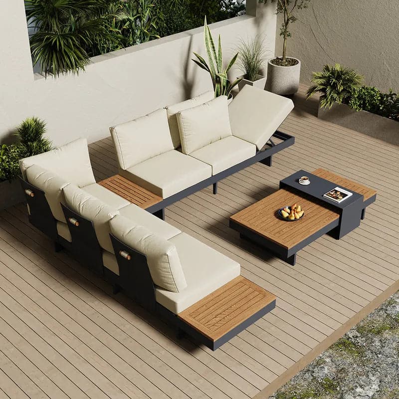 L shaped outdoor discount sectional