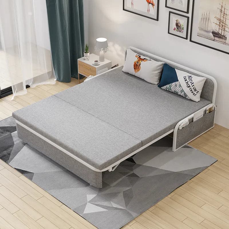 New Modern Metal Legs Fabric Sofa Bed with Storage Sofa Cama Plegable Sofa  Bed Multifunctional Foldable Fabric - China Home Furniture, Sofa