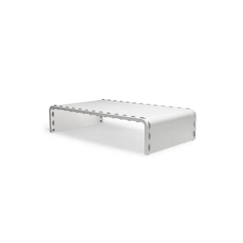 Ensemble de canapé d'extérieur 6 pièces en aluminium et corde avec table basse et coussin en gris 