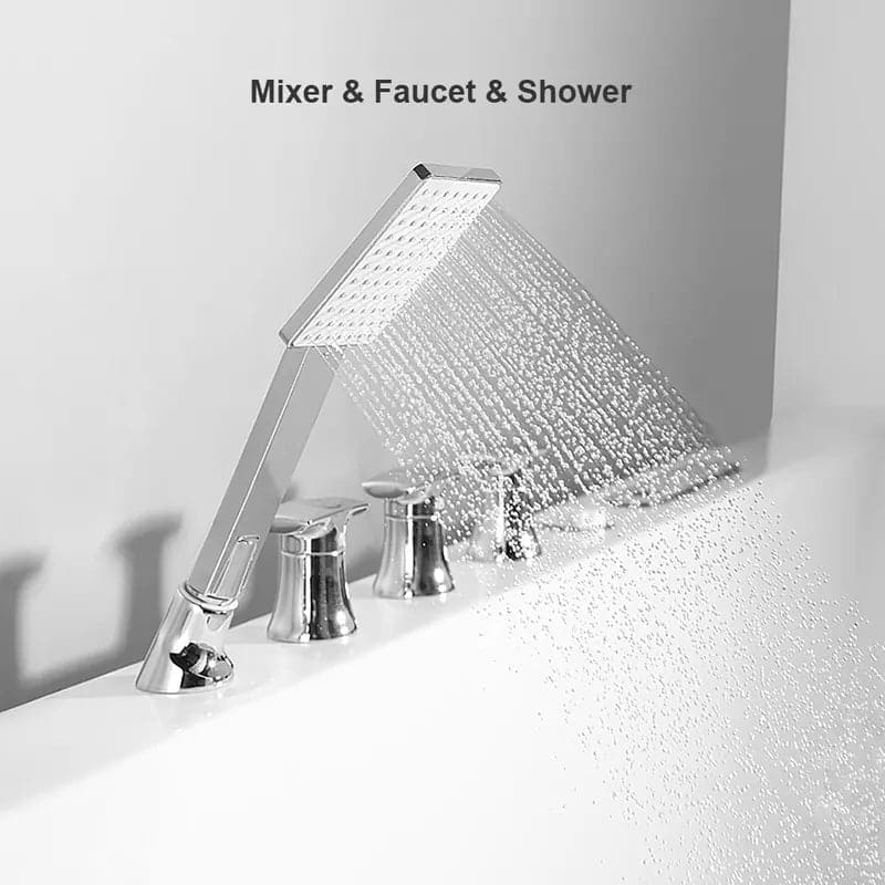 Décoration de baignoire à remous et à eau de massage à LED en acrylique de 71 po, transparente en blanc