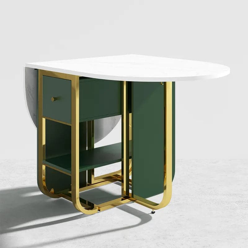 Extendable rectangle dining table green foldable for dining room new arrivals