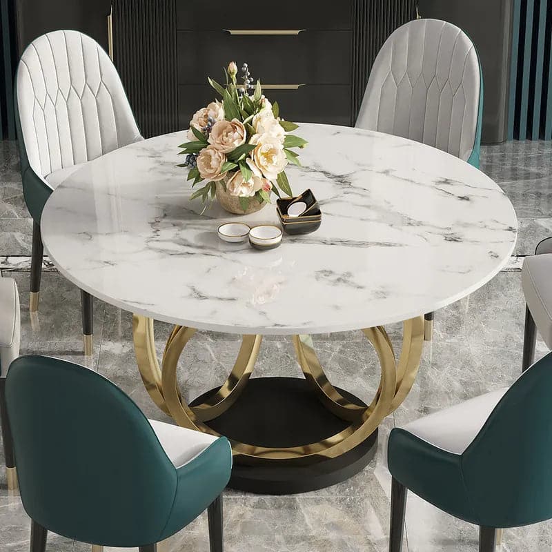 Modern round best sale table for 6