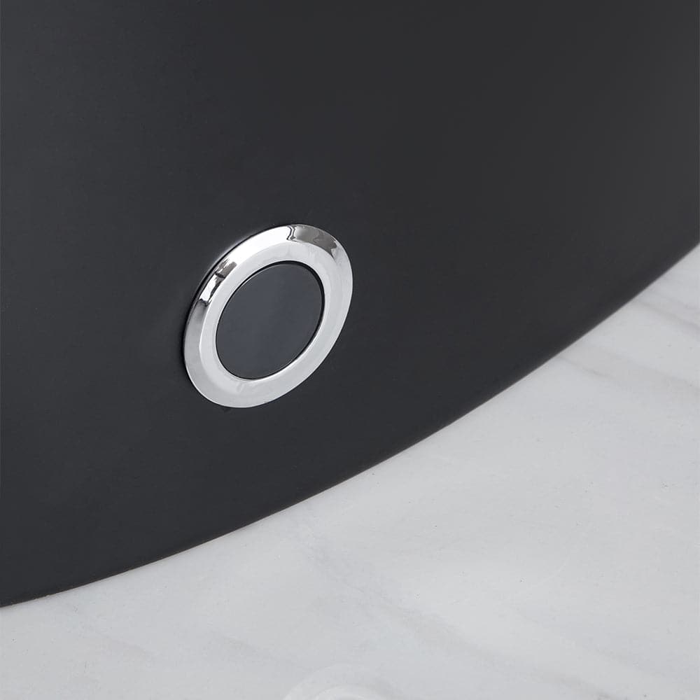 Modern White/Black Smart One-Piece 1.28 GPF Elongated Automatic Toilet & Bidet with Seat#Black-Standard
