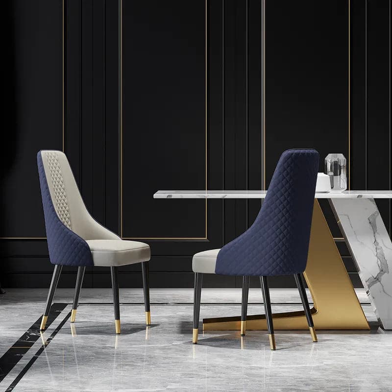 Modern upholstered dining discount chairs