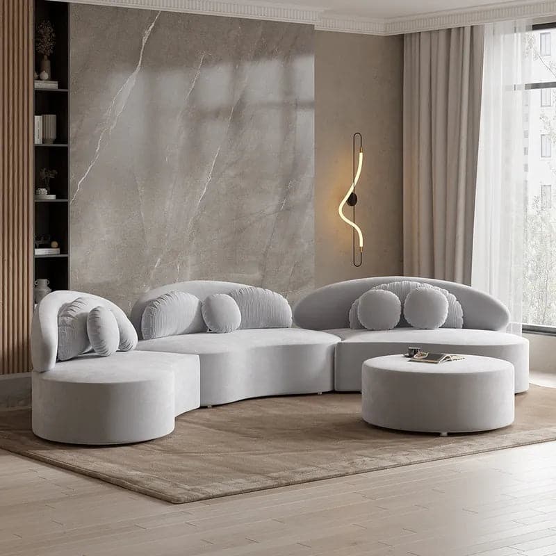 Curved discount modular lounge