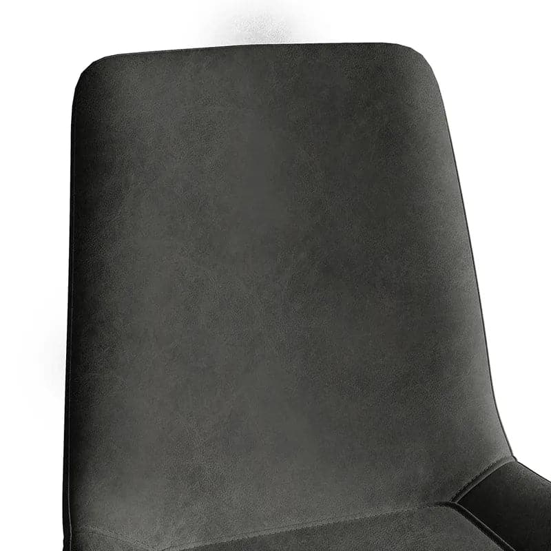 ModernGrayUpholsteredDiningChairsPULeather_Setof2#Gray