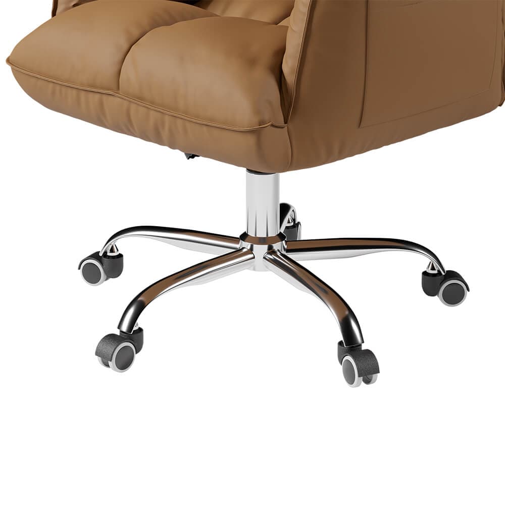 La chaise moderne de travail de cuir d'unité centrale a tapissé la taille de chaise de bureau de pivot réglable