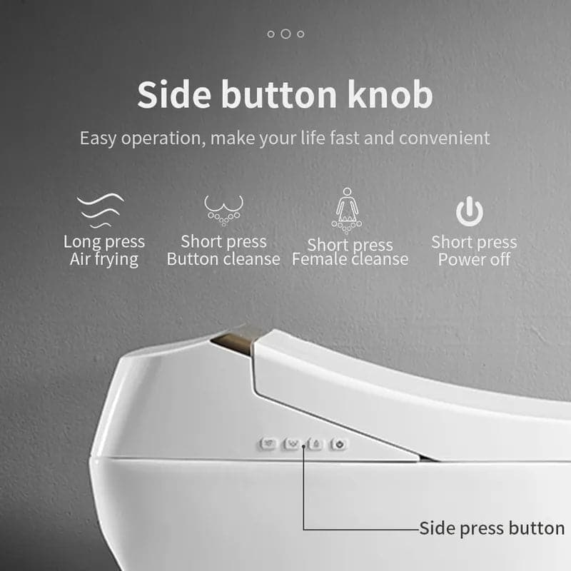 One-Piece Elongated Smart Toilet Floor Mounted Automatic Toilet Self-Clean