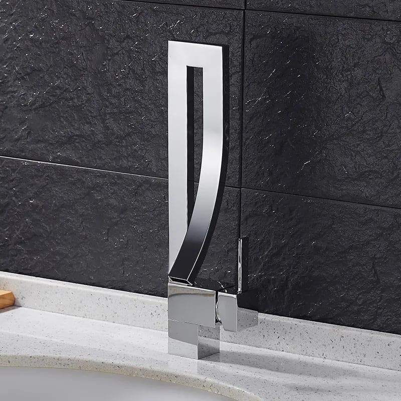 SingleHandleSingleHoleBathroomSinkFaucetwith#Chrome