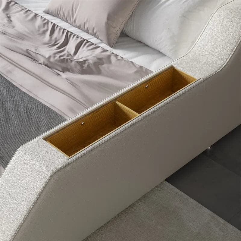 Ultimate Smart Bed King Tufted Upholstered Platform Bed with Massage, Storage & Speaker